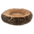 Trixie Hundebett Leo Rund Plüsch Braun/Leopard 50 cm