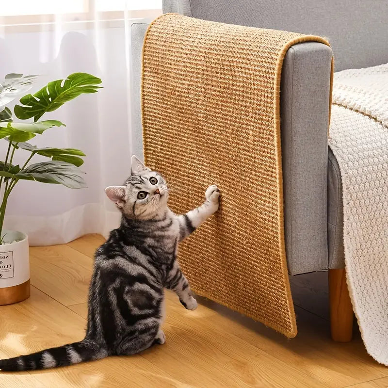 Premium Natur-Sisal Kratzmatte für Katzen – Möbelschutz